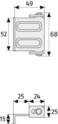 Abus SW1 raambeveiliging - bruin